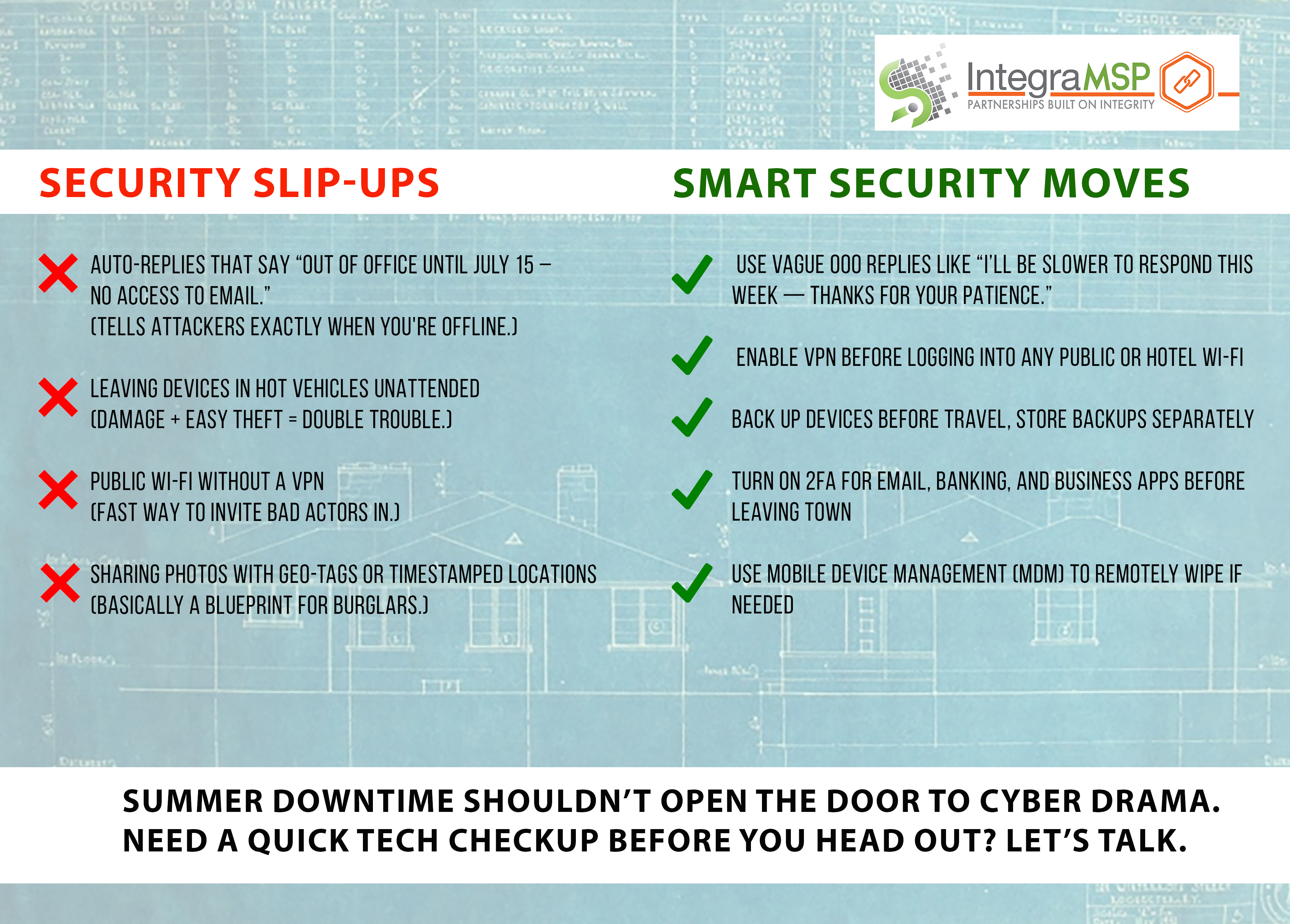 Vacation Mode? Don’t Let Security Slack.