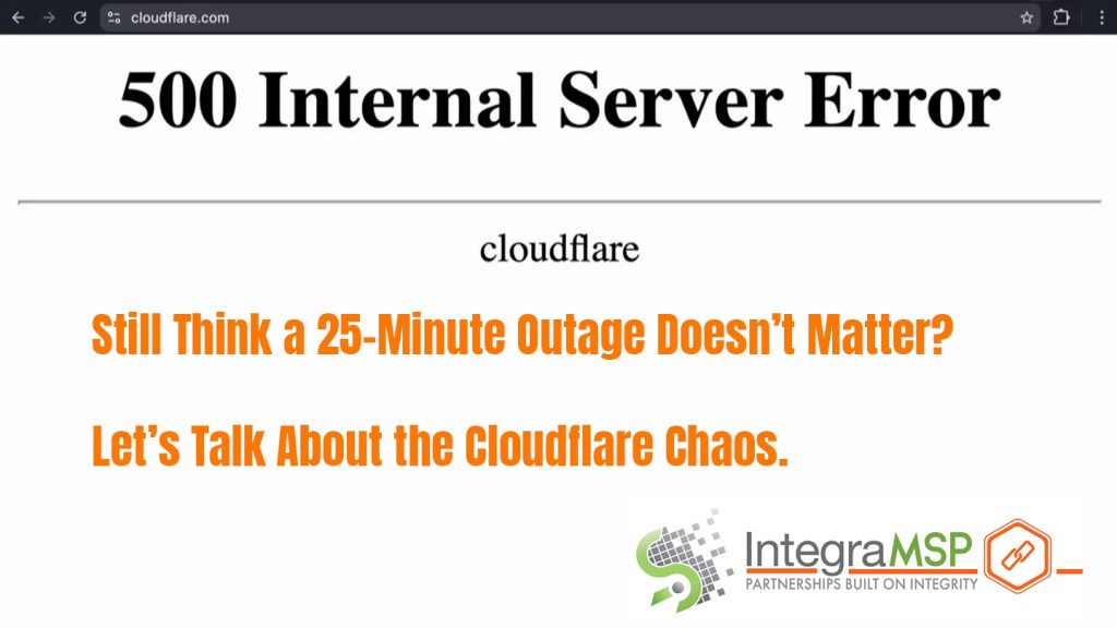 Seriously, Another Outage? What the Cloudflare Crash Tells Us (Again)