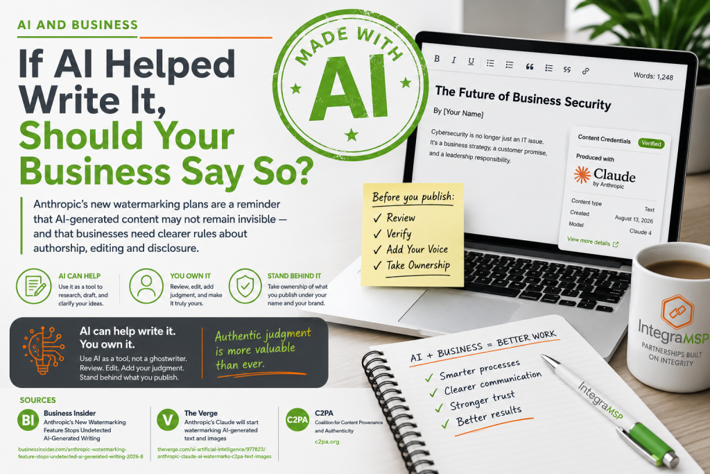 If AI Helped Write It, Should Your Business Say So?